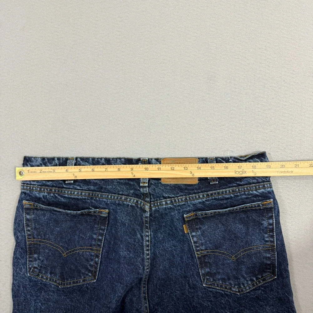 Vintage Levis 549 Jeans Men 40x32 Blue Dark Wash Straight Leg Denim Made USA 80s